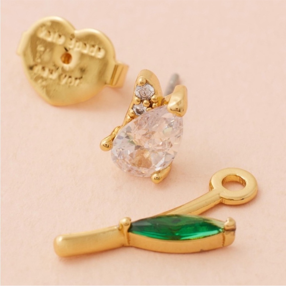 Kate Spade Stud Earrings NWT / Crystal Tulip Stud Earrings - Picture 4 of 10